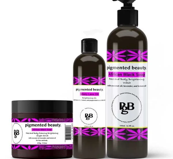 Cleansing & Beautifying African Black Soap Combo – 4 Items